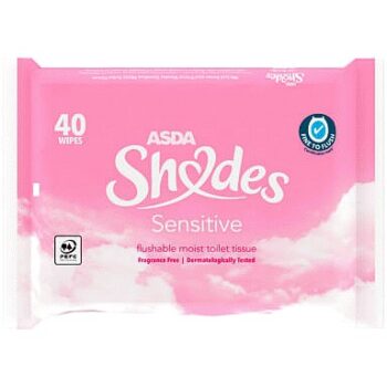 ASDA Shades 40 Sensitive Wipes