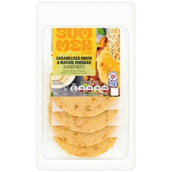 ASDA Summer Caramelised Onion & Mature Cheddar Burger Melts (100g)