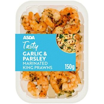 ASDA Tasty Garlic & Parsley Marinated King Prawns (150g)