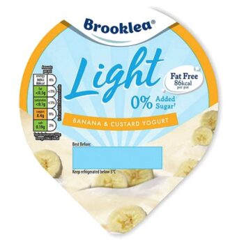 Banana & Custard Fat Free Yogurt
