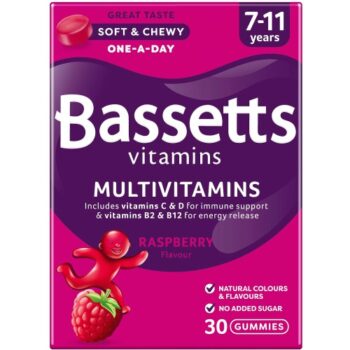 Bassetts Multivitamins Raspberry Chewies 7-11 Years (30)
