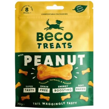 Beco Dog Treats Peanut with Coconut Turmeric & Parsley (70g)