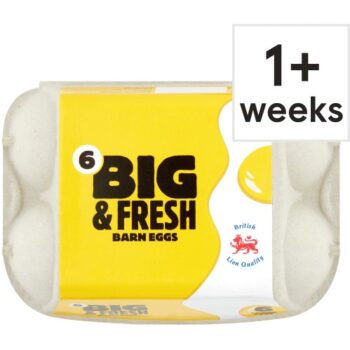 Big & Fresh Barn Eggs 6 Large