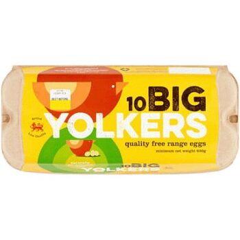 Big Yolkers 10 Quality Free Range Eggs (630g)
