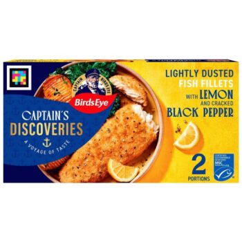 Birds Eye 2 MSC Lightly Dusted Lemon & Pepper Fish Fillets (280g)