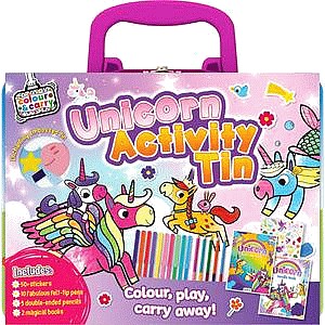 Bookoli Tin Activity Cases: Unicorn Activity Tin