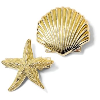 Boots Gold Shell And Star Fish Hair Grips (2)