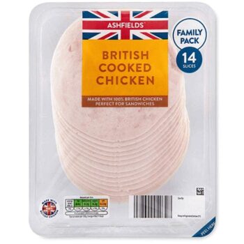 British Cooked Chicken Family Pack 14 Slices