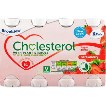 Brooklea Strawberry Cholesterol Yogurt Drinks (8 x 100g)