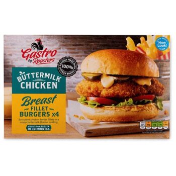 Buttermilk Chicken Breast Fillet Burgers (4)
