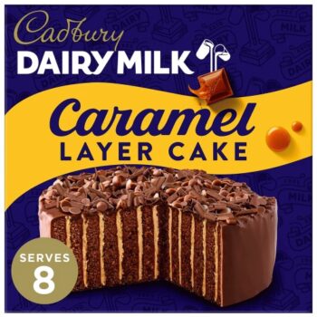 Cadbury Dairy Milk Caramel Layer Celebration Cake Serves 8