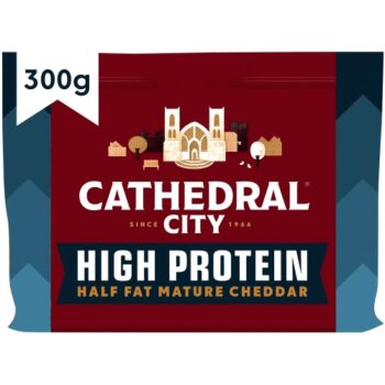 Cathedral City High Protein Half Fat Mature Cheddar Cheese (300g)