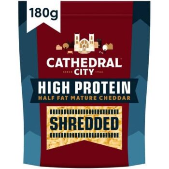 Cathedral City High Protein Half Fat Mature Cheddar Shredded (180g)
