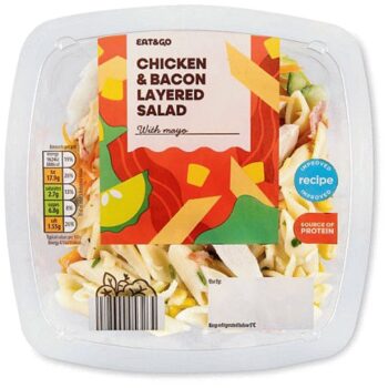 Chicken & Bacon Layered Salad