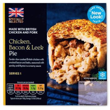 Chicken Bacon & Leek Pie