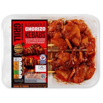 Chicken & Chorizo Kebabs