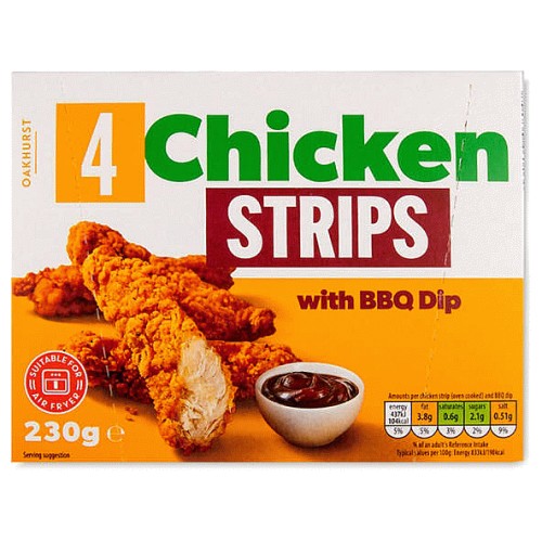 Chicken Strips with BBQ Dip (4)