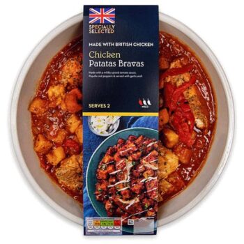 Chicken with Patatas Bravas
