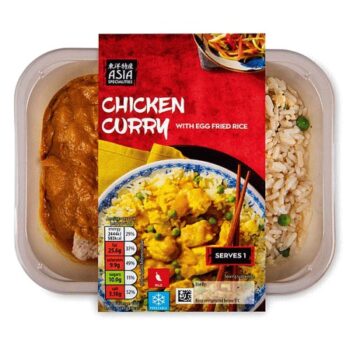 Chinese Chicken Curry with Egg Fried Rice