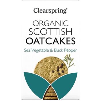 Clearspring Organic Sea Vegetable & Black Pepper Oatcakes (200g)