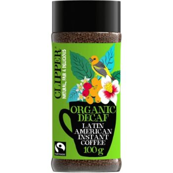 Clipper Fairtrade Organic Decaf Latin American Instant Coffee (100g)
