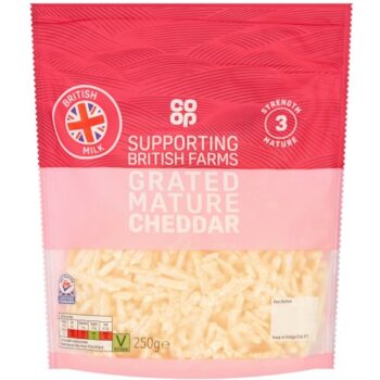 Co-op British Grated Mature Cheddar (250g)