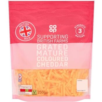Co-op Grated Mature Coloured Cheddar (250g)