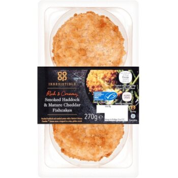 Co-op Irresistible Smoked Haddock & Mature Cheddar Fishcakes (270g)