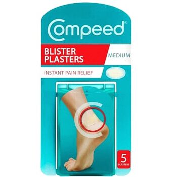 Compeed Blister Plasters Medium Size Hydrocolloid Foot Treatment Heal Fast