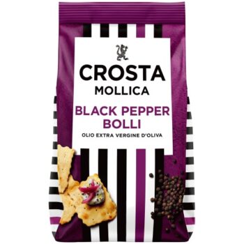Crosta & Mollica Bolli Italian Crackers with Black Peppercorn (150g)