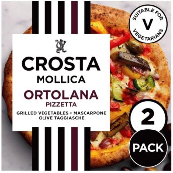 Crosta & Mollica Frozen Ortolana Sourdough Pizzas (2 x 276g)