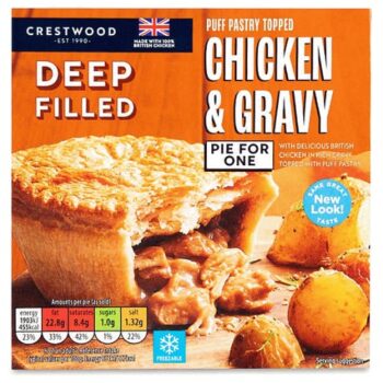 Deep Filled Chicken & Gravy Pie For One