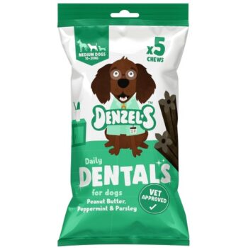 Denzel's Daily Dentals for Medium Dogs Peanut Butter Peppermint & Parsley (100g)