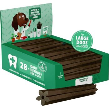 Denzel's Daily Dentals Large Dog Peanut Butter Peppermint & Parsley (28 x 30g)