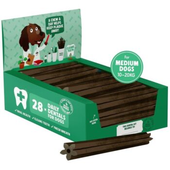 Denzel's Daily Dentals Medium Dog Peanut Butter Peppermint & Parsley (28 x 30g)