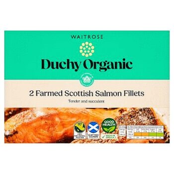 Duchy Organic 2 Frozen Scottish Salmon Fillets (280g)