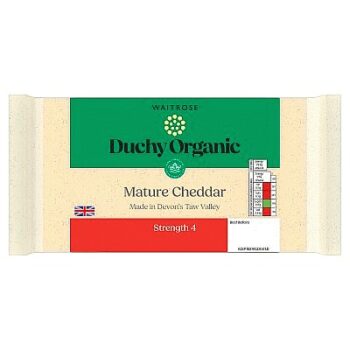 Duchy Organic Mature Cheddar Cheese Strength 4 (350g)