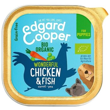 Edgard & Cooper Puppy Grain Free Wet Dog Food with Organic Chicken & Fish (100g)