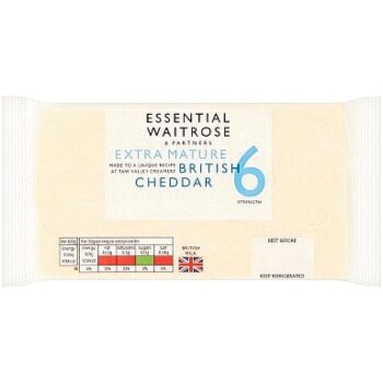 Essential Extra Mature Cheddar Cheese Strength 6 (350g)