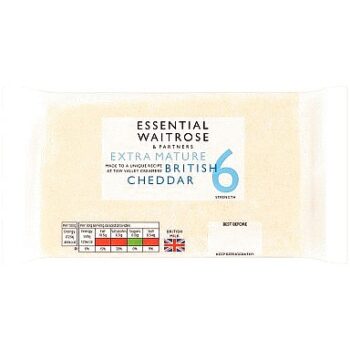 Essential Extra Mature Cheddar Cheese Strength 6 Large (550g)