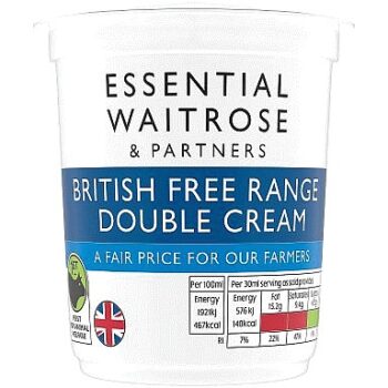 Essential Free Range Double Cream (300ml)