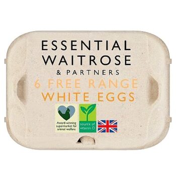 Essential Free Range White Eggs (6)