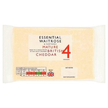 Essential Mature Cheddar Cheese Strength 4 Large (550g)