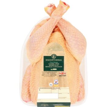 Exceptional by ASDA Free Range Corn-Fed Norfolk Whole Chicken (Typically 1.75KG)