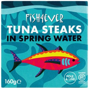 Fish 4 Ever Azores Skipjack Tuna Steaks in Spring Water (160g)