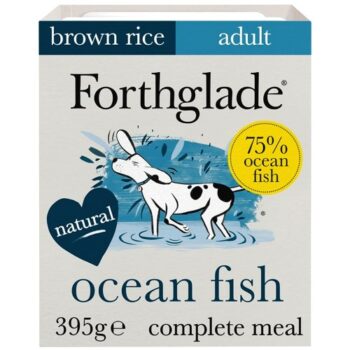 Forthglade Natural Brown Rice Wet Dog Food Ocean Fish with Veg (395g)