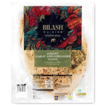 Giant Garlic & Coriander Naan Breads