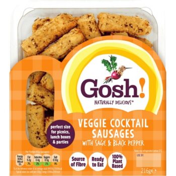 Gosh Veggie Cocktail Sausages with Sage & Black Pepper (216g)