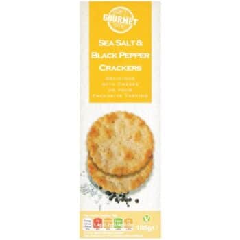 Gourmet Sea Salt & Black Pepper Crackers