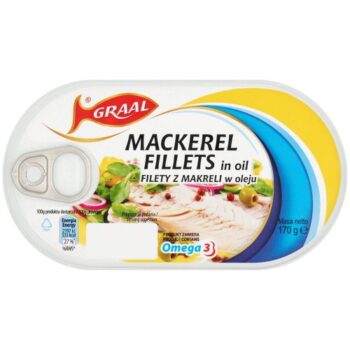 Graal Mackerel Fillets in Oil (170g)